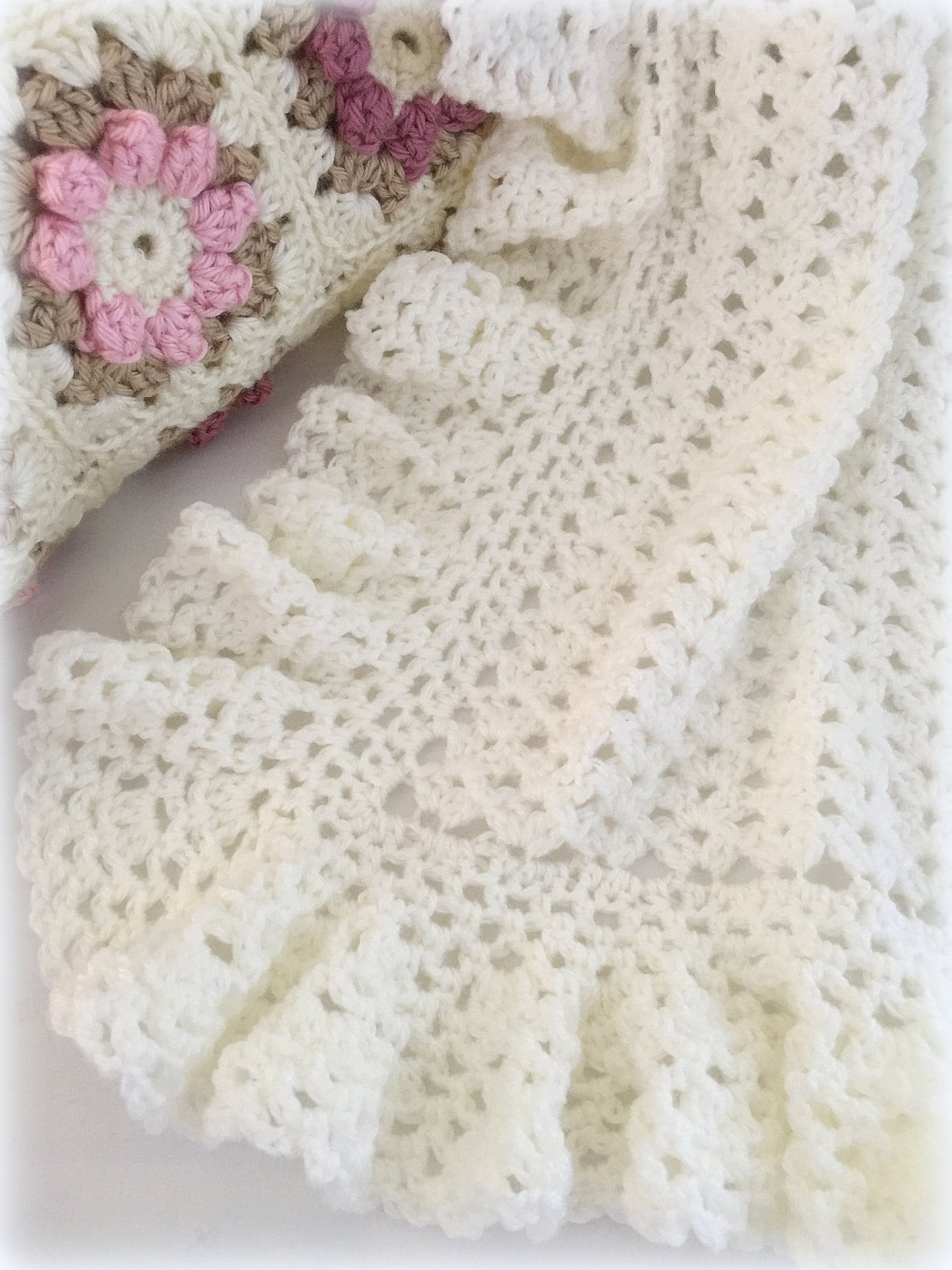 Crochet Baby Blanket Pattern Heirloom Lace Easy Crochet Etsy