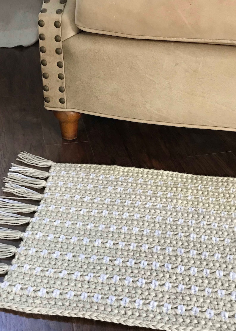 Modèle de tapis et de napperon au crochet Modèle facile Fils volumineux Tapis et napperon Denver Deborah O'Leary Patterns En anglais uniquement image 4