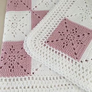 Crochet Baby Blanket Pattern Arielle's Square Easy Granny Square Pattern by Deborah O'Leary Patterns English Only image 3