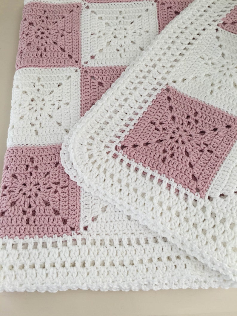 Crochet Blanket Pattern Arielle's Square Easy Granny Square Pattern Throw Afghan by Deborah O'Leary Patterns English Only image 2