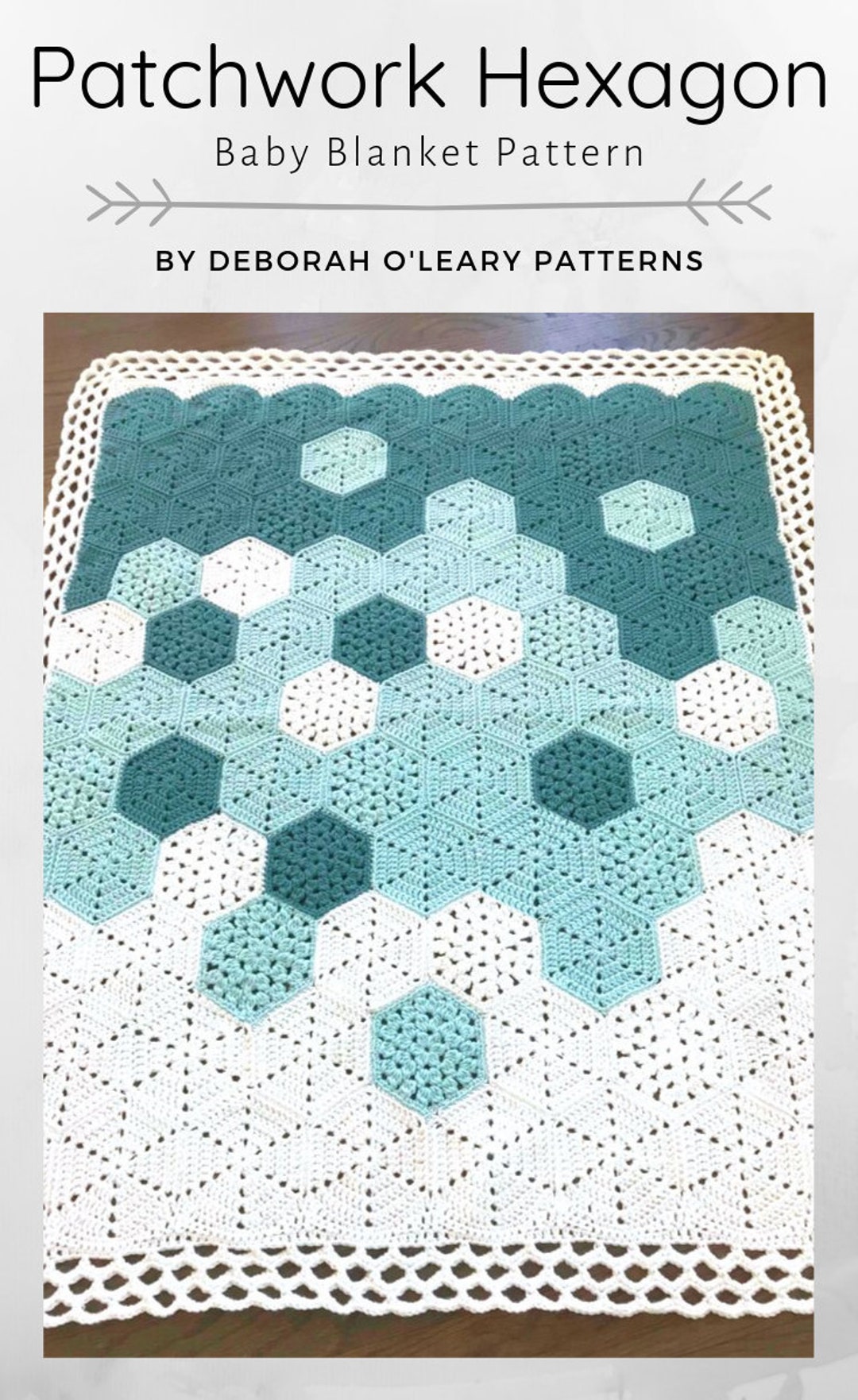 Hexagon crochet baby blanket hotsell