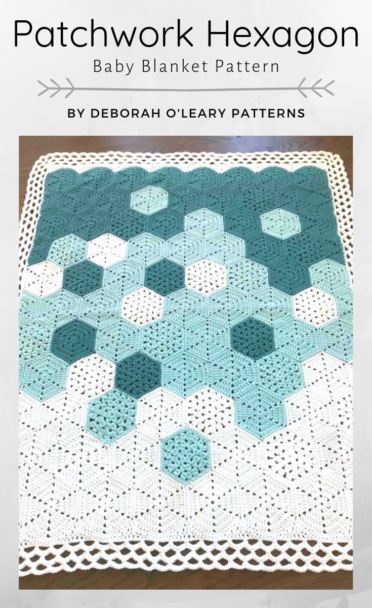 Crochet Baby Blanket Pattern Crochet Hexagon Pattern Easy Etsy UK