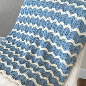 Knit Baby Blanket Pattern Cheyenne Blanket Easy Pattern by Deborah O'Leary Patterns English Only image 10