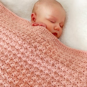 Crochet Baby Blanket Pattern Chunky Crochet Blanket Easy Crochet Pattern by Deborah O'Leary Patterns English Only image 4