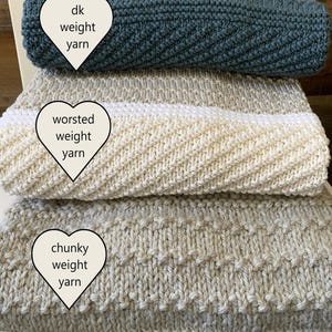 Clary Baby Blanket Knit Pattern – Easy DK, Worsted or Chunky Yarn (PDF Pattern) image 7