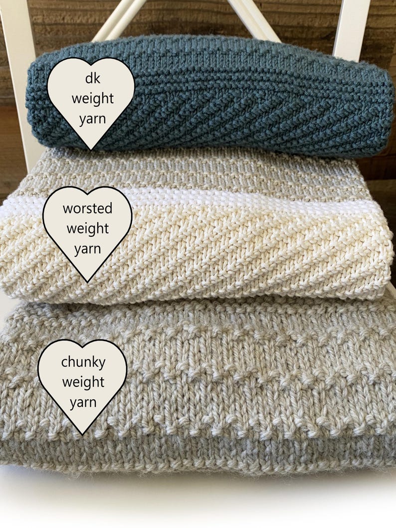 Clary Baby Blanket Knit Pattern – Easy DK, Worsted or Chunky Yarn (PDF Pattern) image 7