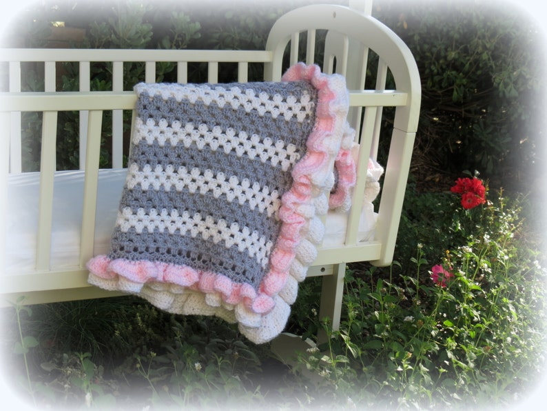 Crochet Baby Blanket Pattern Easy Crochet Patterns by Deborah O'Leary English Only image 3