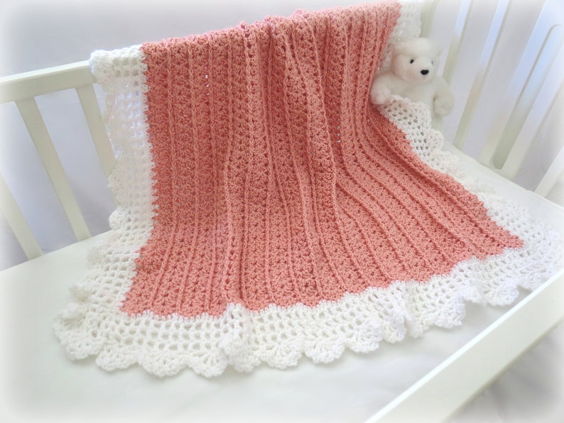 CROCHET Baby Blanket Pattern Easy Crochet Patterns by Deborah O'Leary English Only image 1