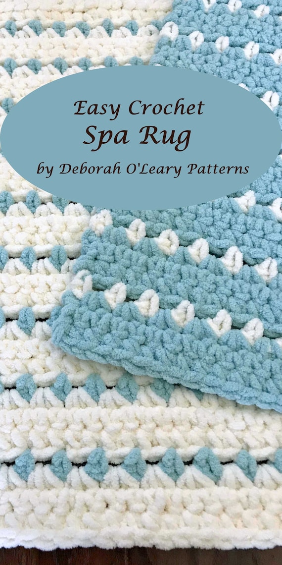Crochet Rug And Placemat Pattern Easy Pattern Bulky Yarn Denver Rug And Placemat Crochet Rug By Deborah O Leary Patterns