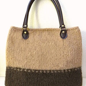 Knit Bag Pattern, Felted Purse Pattern, Knitting Pattern, Instant Download, PDF Knitting patterns by Deborah O'Leary English Only image 3