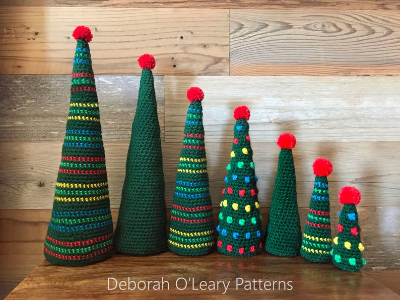 Crochet Christmas Tree Pattern Xmas Tree Pattern Easy Christmas by Deborah O'Leary Patterns English Only image 2