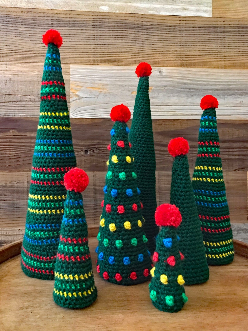 Crochet Christmas Tree Pattern Xmas Tree Pattern Easy Christmas by Deborah O'Leary Patterns English Only image 3