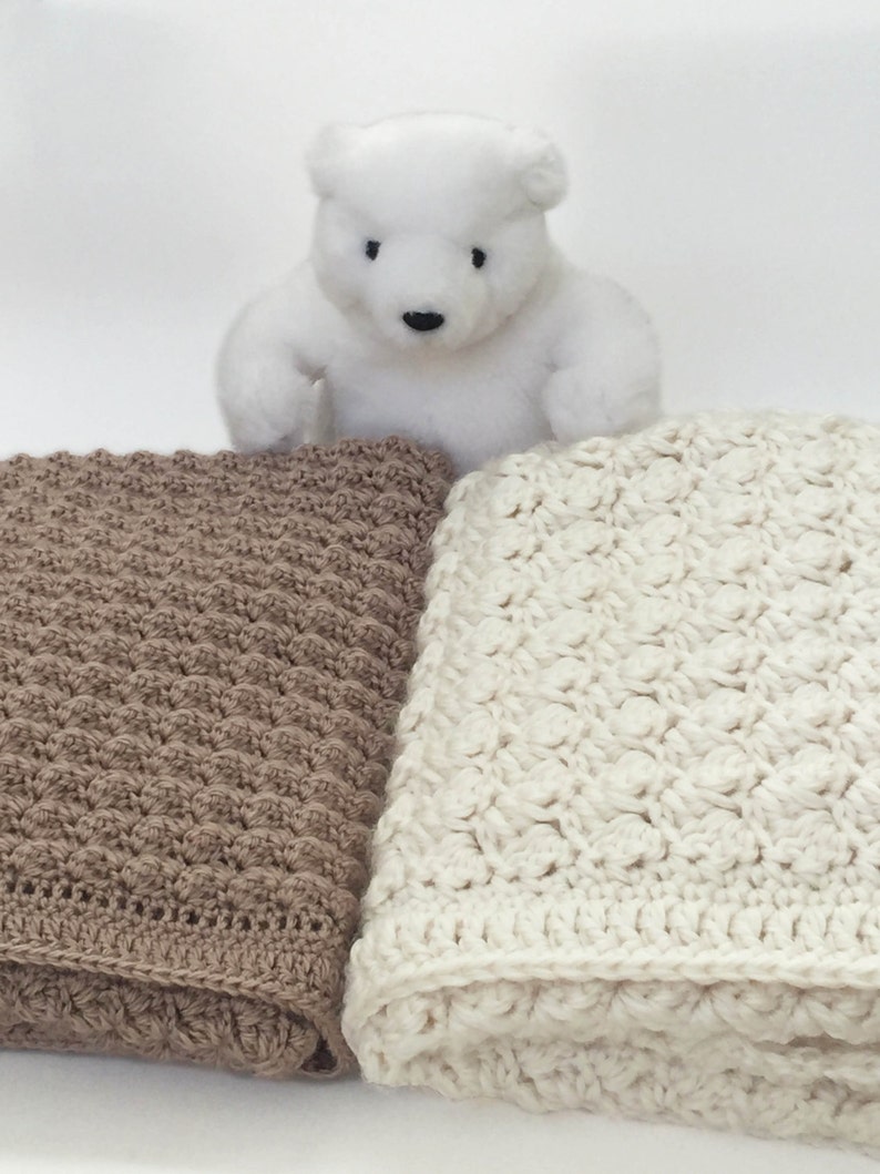 Crochet Baby Blanket Pattern Chunky Crochet Blanket Easy Etsy