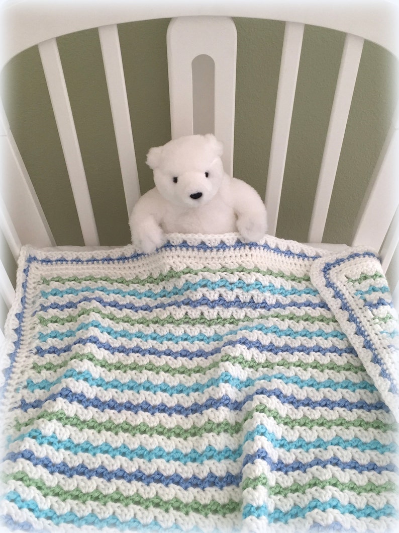 Crochet Baby Blanket Pattern Easy Crochet Patterns by Deborah O'Leary English Only image 2