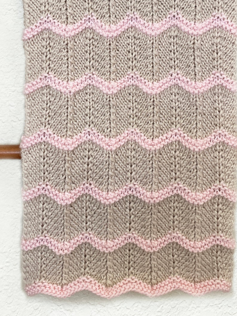 Knit Baby Blanket Pattern Cheyenne Blanket Easy Pattern by Deborah O'Leary Patterns English Only image 8