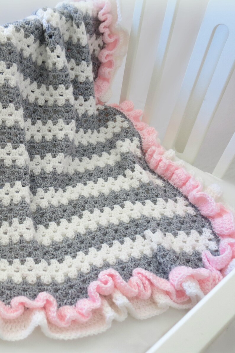 Crochet Baby Blanket Pattern Easy Crochet Patterns by Deborah O'Leary English Only image 2