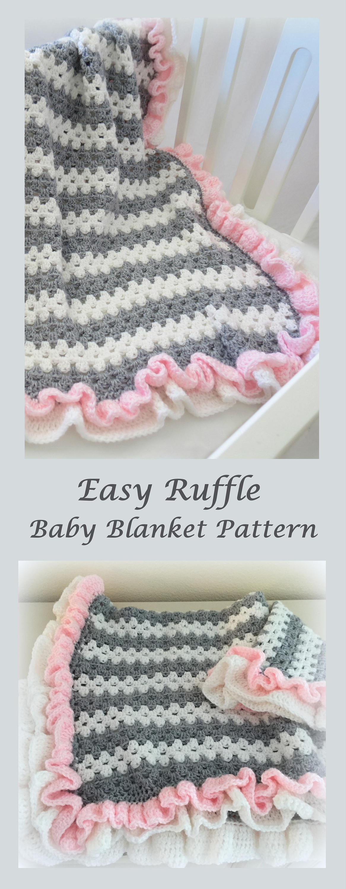 Crochet Baby Blanket Pattern - Granny Stitch - Easy Crochet Patterns by Deborah O'Leary - English Only