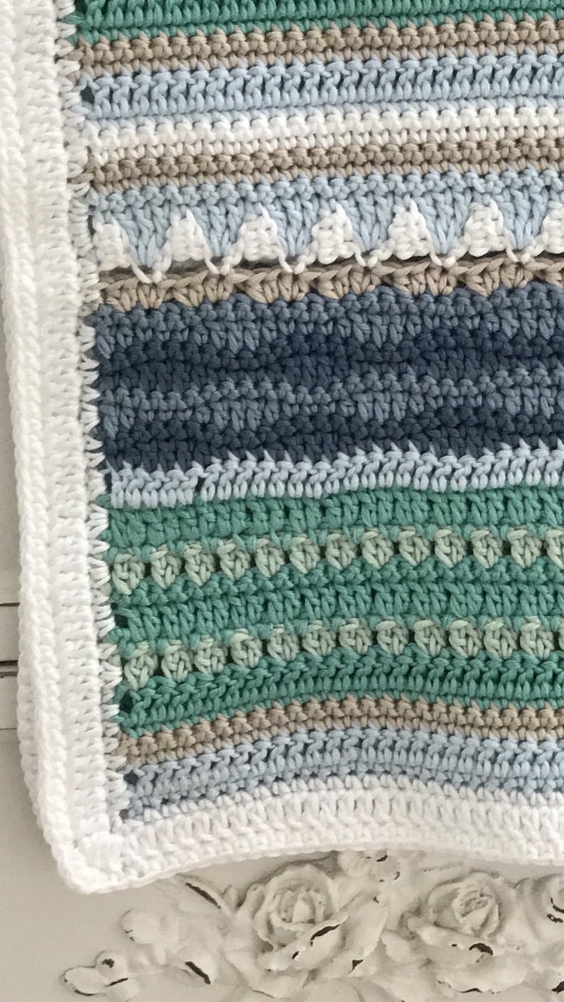 Download Crochet Baby Blanket Pattern Sailboats Baby Blanket Pattern | Etsy