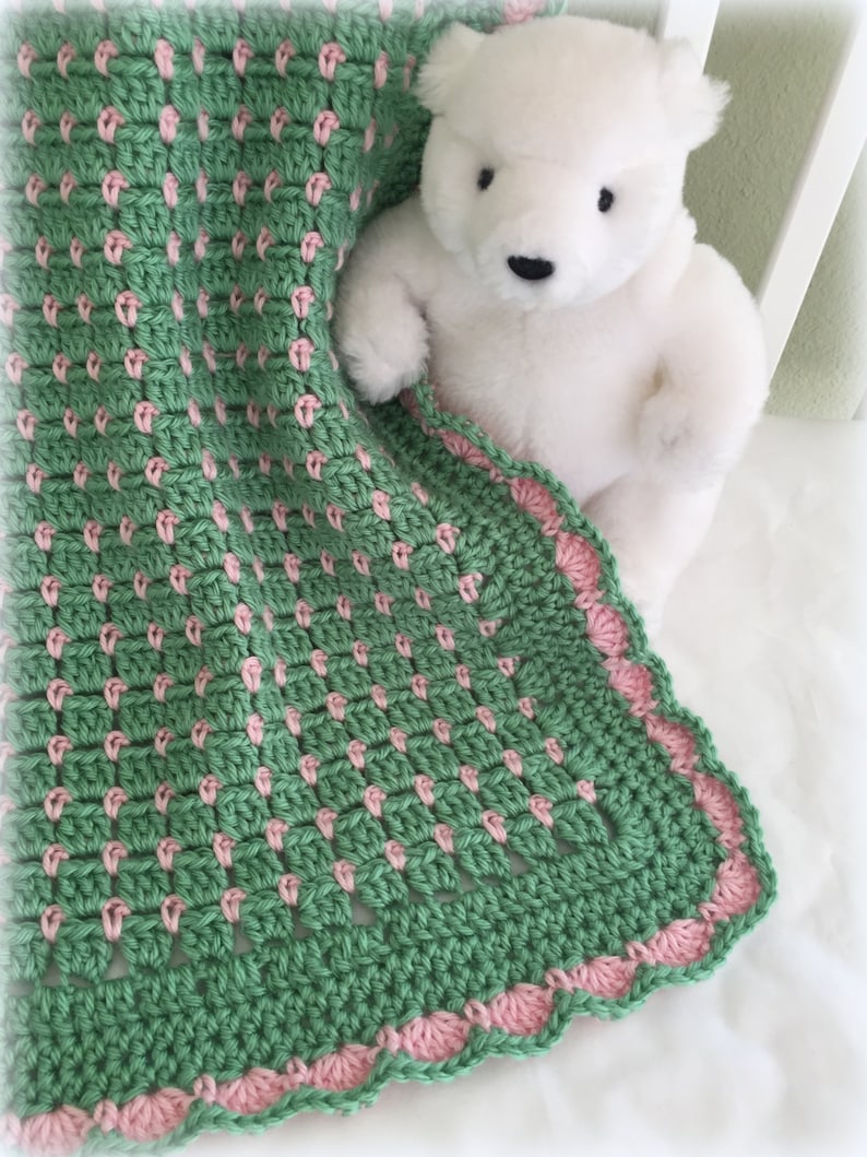 Crochet Baby Blanket Pattern Easy Patterns by Deborah O'Leary English Only image 5