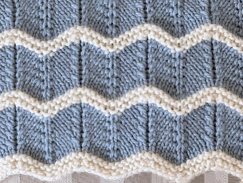 Deborah O'Leary Patterns Modèle de couverture de bébé en tricot Couverture cheyenne Modèle facile Par Deborah O'Leary Patterns En anglais uniquement image 9