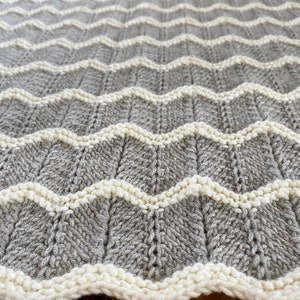 Knit Baby Blanket Pattern Cheyenne Blanket Easy Pattern by Deborah O'Leary Patterns English Only image 6