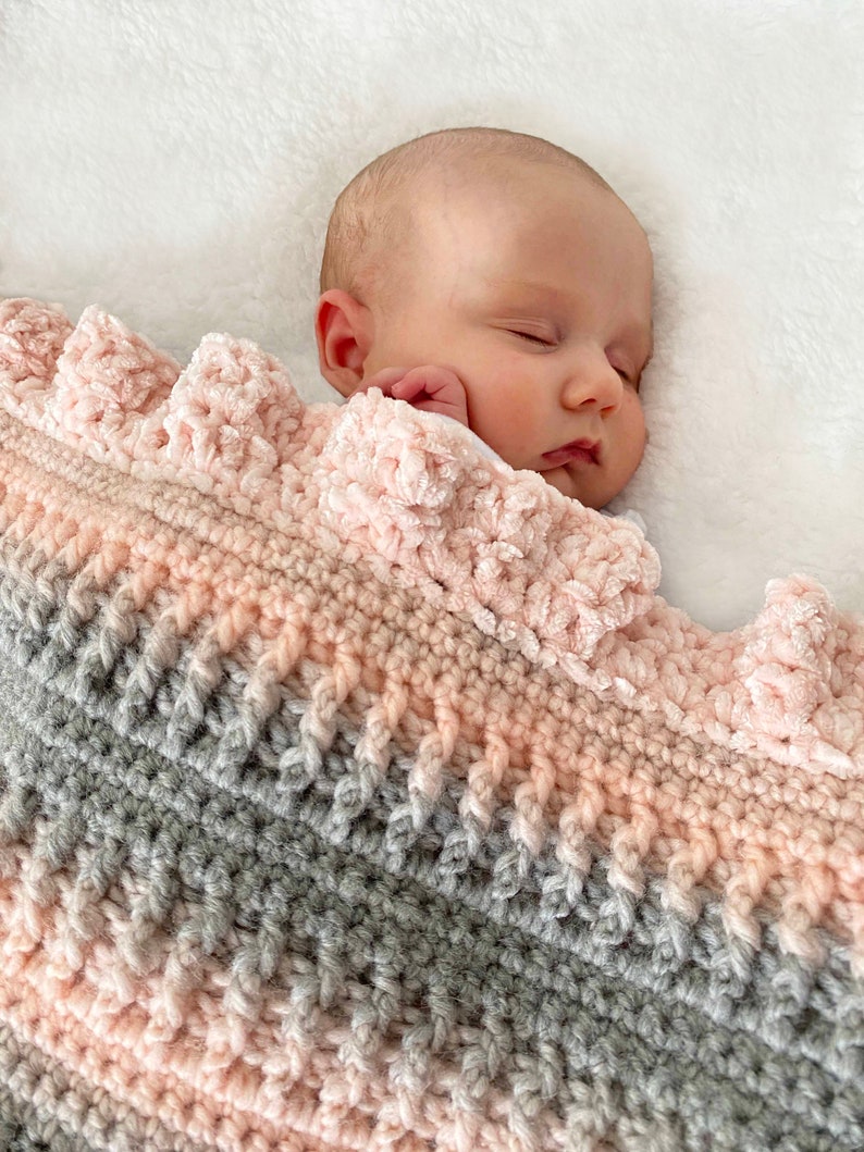 Crochet Baby Blanket Pattern Chunky little Etsy