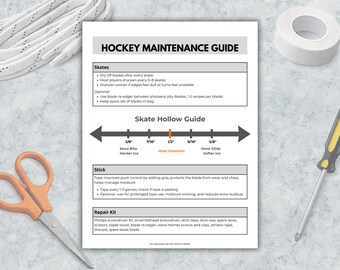 Hockey Maintenance Guide Printable