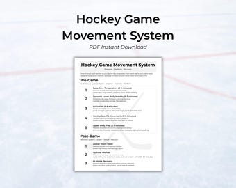 Hockey Game Day Movement System | Pregame Warm-up Recovery Routine (PDF Download)