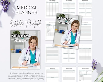 Medical Planner (Editable, Printable)
