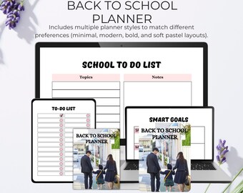 Back to School Planner: Multiple Styles (Digital Download)