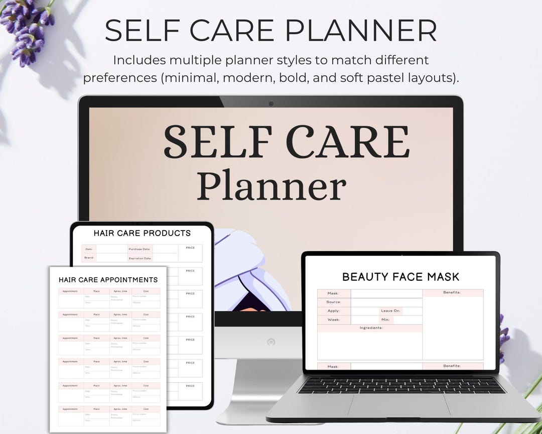 Self Care Planner (digital Download) - Etsy