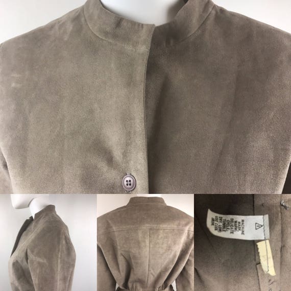 I. Magnin Stanley Sherman Ultra Suede Coat Jacket… - image 5