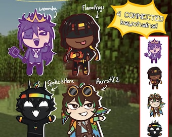 Unstable Universe Quartet Connected 2'' Keychains