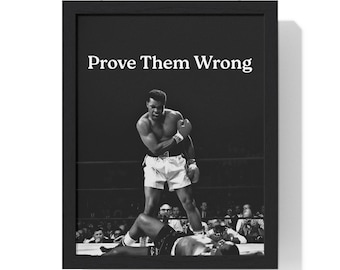Muhammad Ali Vertical Framed Poster