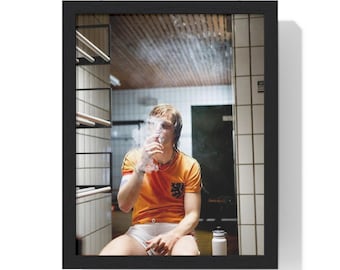 Johan Cruyff Vertical Framed Poster
