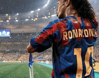 Ronaldinho "El Gaucho" Football Poster – Instant Digital Download