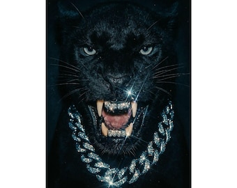 Iced Out Panther Wall Art Poster