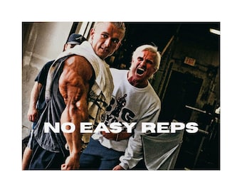Lee Priest and Tom Platz Body Building Motivational Gym Poster