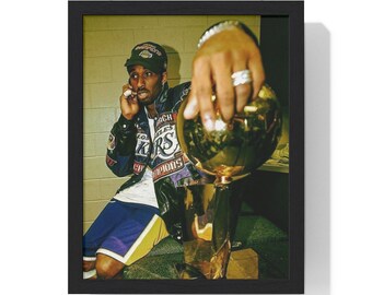 Kobe Bryant NBA Final Vertical Framed Poster