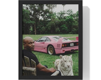 Mike Tyson Vertical Framed Poster