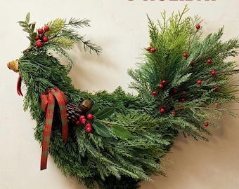 Luxury Rooster Wreath - Designer Greenery for Front Door - Artisan Farmhouse Decor - Handcrafted Country Wreath-Holiday Wreath-Chicken Wreat