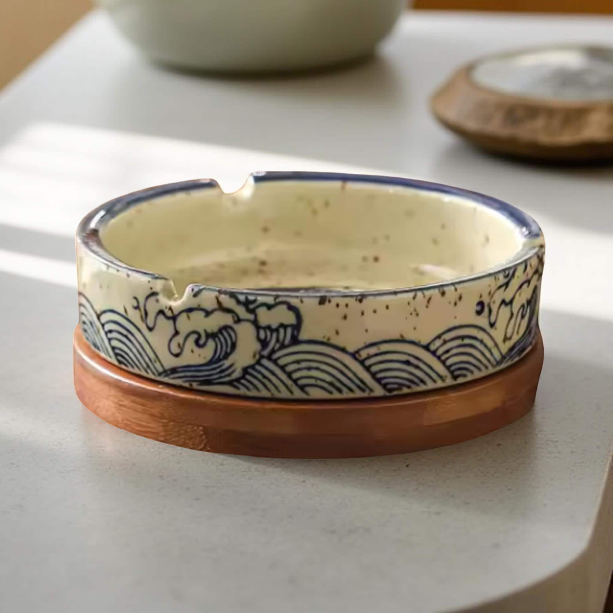 陶器製 大型 置き型灰皿 日本製 Japanese ashtray - Etsy 日本