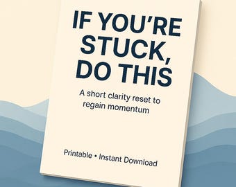 明確さをリセットする印刷可能な意思決定ツール（PDF）