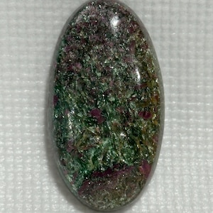 Ruby Fuchsite oval SPARKLY cabochon for jewelry making