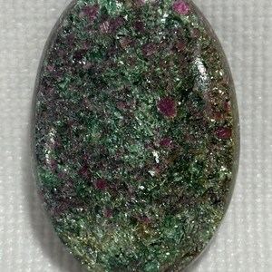 Ruby Fuchsite extra large oval SPARKLY cabochon for jewelry making