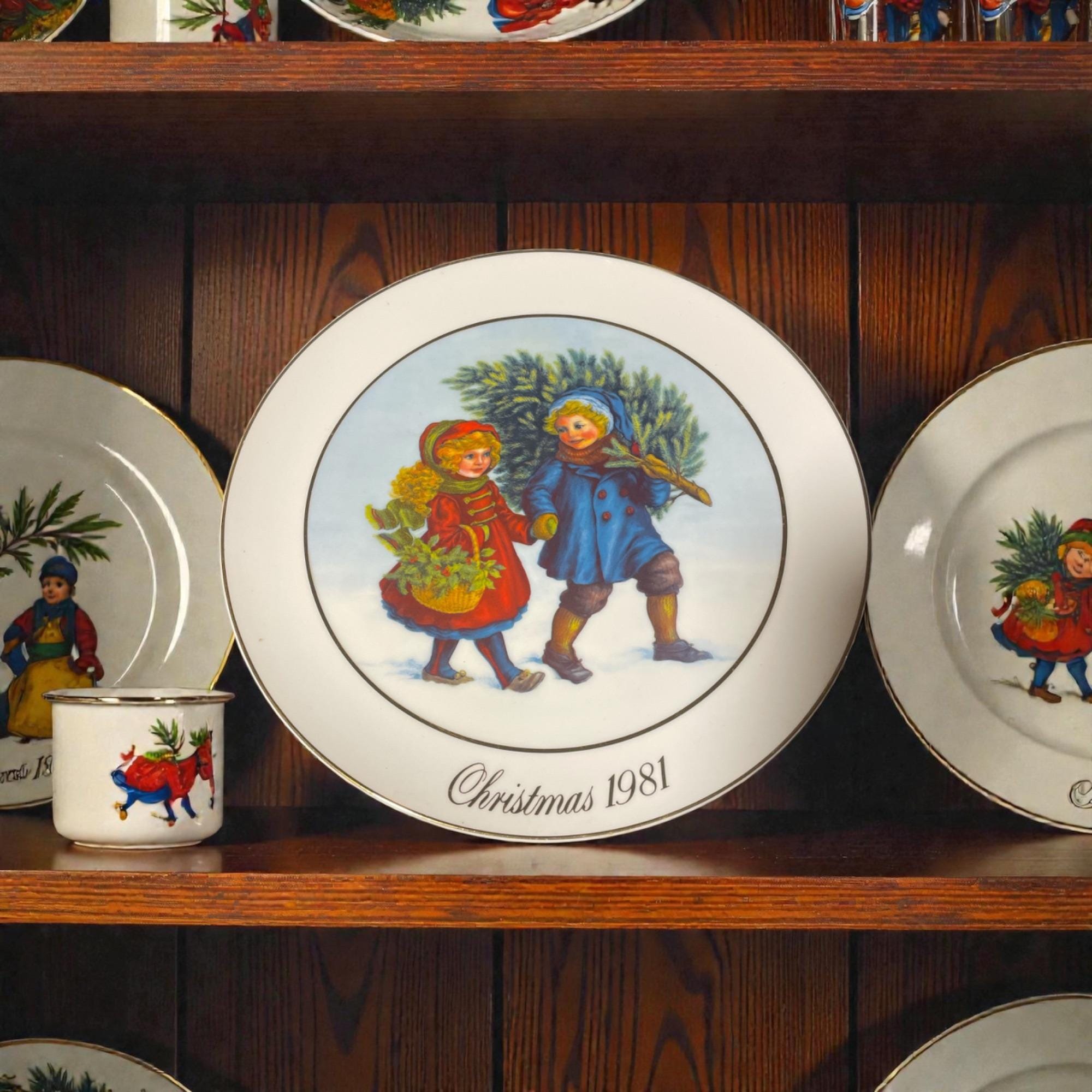 Christmas Plate 1981 - Etsy