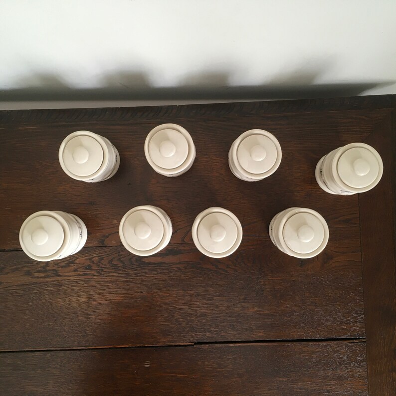 Longaberger Classic Blue Spice Jars Etsy