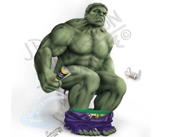 Hulk toilet | Etsy