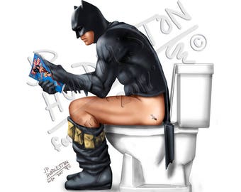 Batman bathroom | Etsy