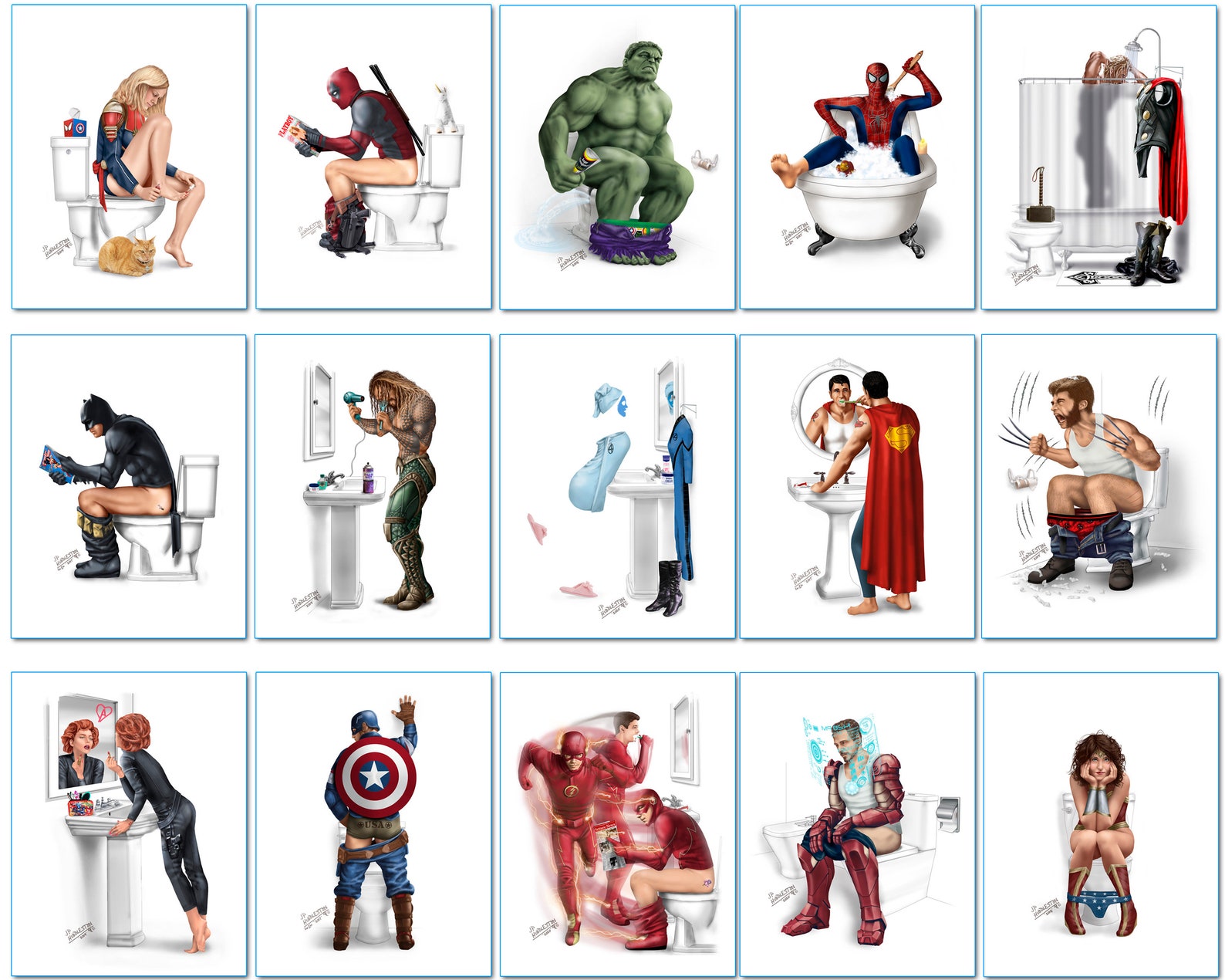 Baño superhéroe BLACK WIDOW baño lápiz labial pee Aquaman Thor | Etsy